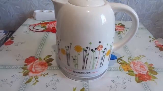 Электрочайник  Керамический. ENDEVER KR-430C. Обзор, испытание, отзыв.