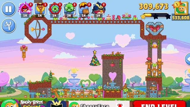Angry Birds Friends CuPig's Arrow Tournament 1201 Level 4 NO Power UP PLUS смотреть онлайн