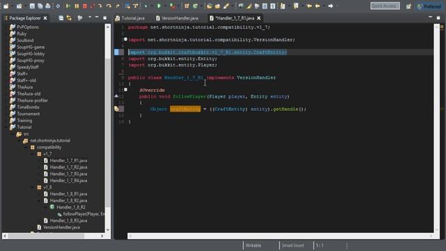 NMS with Abstraction | Bukkit Programming #1 смотреть онлайн