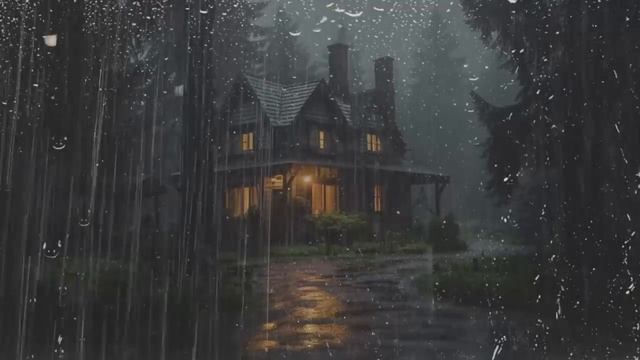 HEAVY RAIN and THUNDER on Tin Roof to Sleep Fast | Thunderstorm to Study or Relax смотреть онлайн