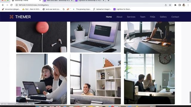 10. Bootstrap 5 Project: Creating Theme | PART 10 | Gallery 2 | Tabs смотреть онлайн