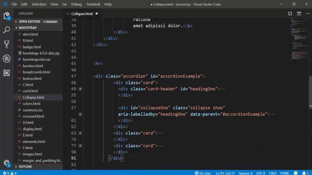 #27. collapse | Bootstrap смотреть онлайн