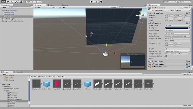 #1 Unity3d 5 - Создание 2D игры (Игрок, Baground, Припятствии) смотреть онлайн