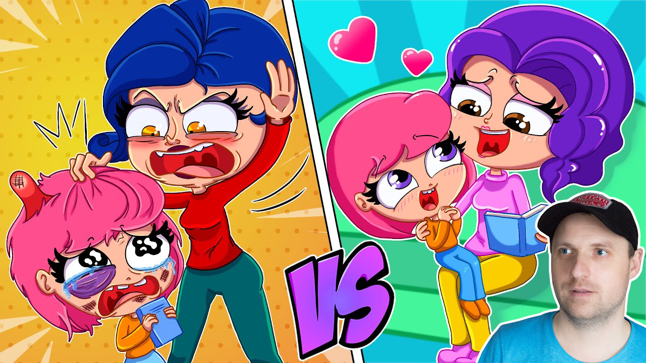 ЗЛАЯ МАМА VS ДОБРАЯ МАМА | АНИМАЦИЯ | Реакция на Луану смотреть онлайн