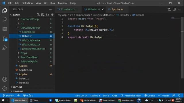 ReactJS Tutorial - 16 - Error handling phase methods смотреть онлайн