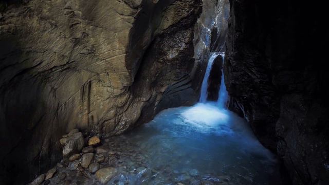 Cave Waterfall | Running Waterfall Sounds |2 Hours To Help Focus, Stress Relief, Relax, Sleep Bette