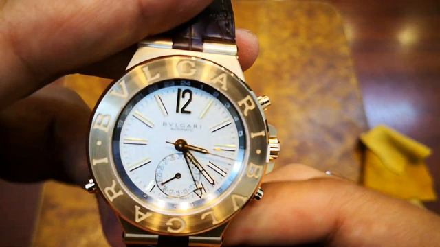 Bvlgari Diagono GMT Solid Gold DGP40C6GLDGMT смотреть онлайн