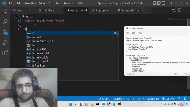React.js react-player Library Project to Play Youtube,Facebook,Twitch,Dailymotion Videos in Browser смотреть онлайн