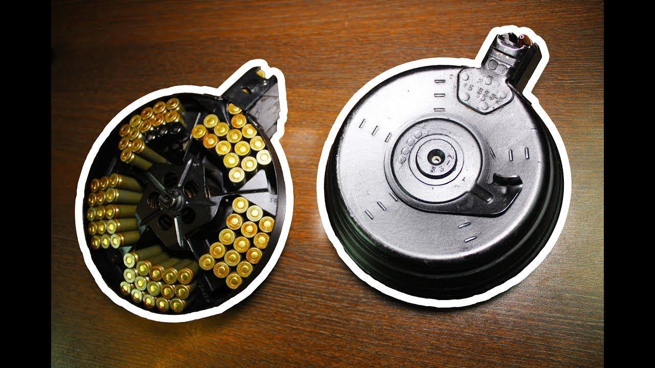Барабанный магазин РПК. Конструкция, разборка и сборка, заряжание, обзор. смотреть онлайн