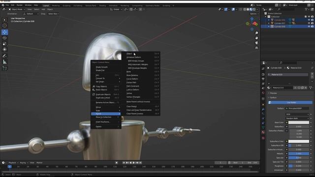 Speed art Моделирование робота в Blender 3 смотреть онлайн