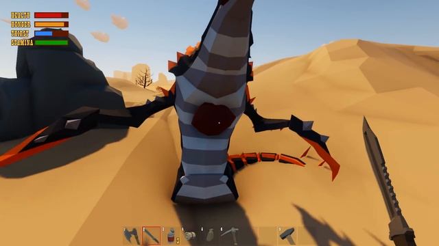 ОХОТА НА МОНСТРА! Сделал РЕВОЛЬВЕР и ПРИСТРЕЛИЛ ЕГО! Выживание в ПУСТЫНЕ - Desert Skies #6 смотреть онлайн