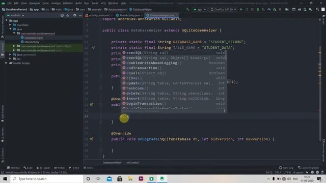 SqliteDataBase #1 : Intorudction to Sqlite And Insert Data in Database смотреть онлайн