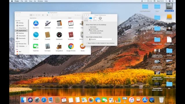 HOW TO SHOW MAC'S HARD DRIVE ICON ON DESKTOP IN HIGH SIERRA смотреть онлайн