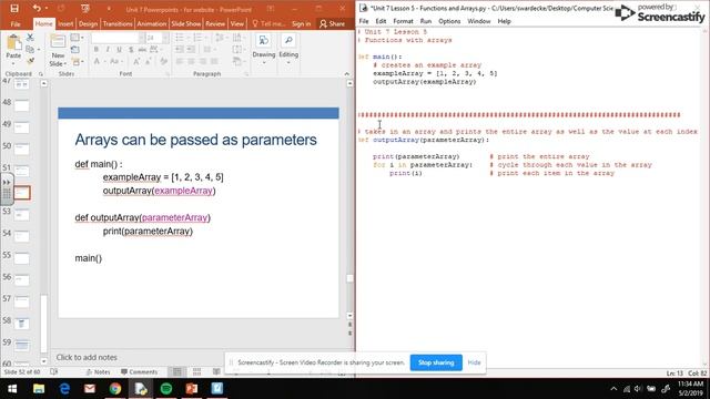 CS in Python - Unit 7 Video 5A - Functions with Arrays смотреть онлайн