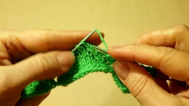 ★Узоры с вытянутыми петлями спицами. Узор "Крабики" Урок 77 Knitting Patterns Krabiki смотреть онлайн