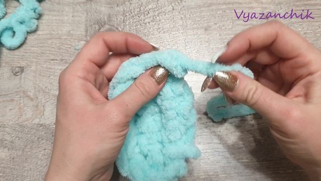 Ушки мишки для балаклавы из пряжи Ализе Пуффи Alize PUFFY. Ear for a child's hat смотреть онлайн