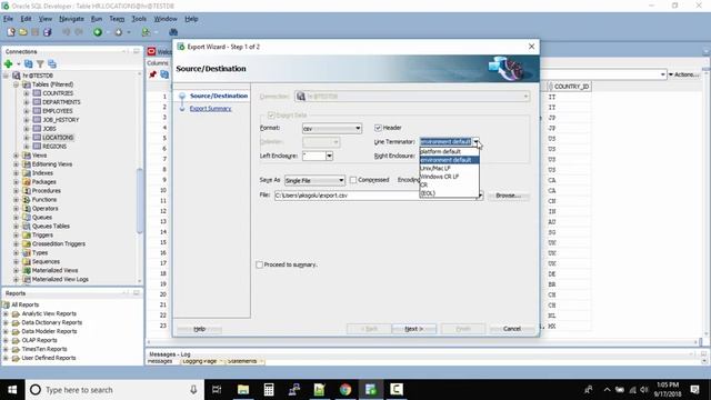 How to export table data to CSV in SQL Developer смотреть онлайн