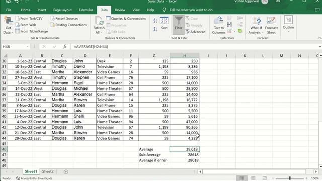 Excel me average ka formula | Hidden cell average formula #excel #learn смотреть онлайн