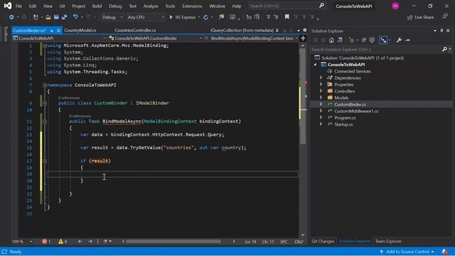 Custom Model Binder in Asp.Net Core Web API (Example -1) | ASP.NET Core 5.0 Web API Tutorial смотреть онлайн