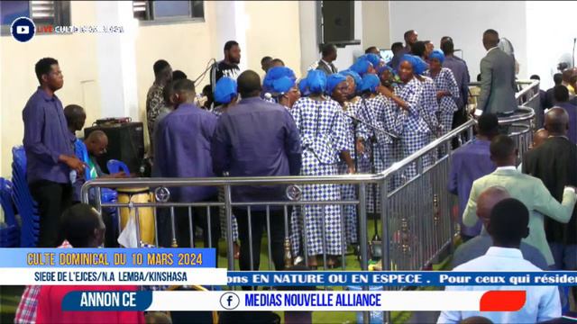 CULTE DOMINICAL DU 10 MARS 2024 AU SIÈGE DE L'EJCES N.A AVEC CHORAL BILENGE SIEGE смотреть онлайн