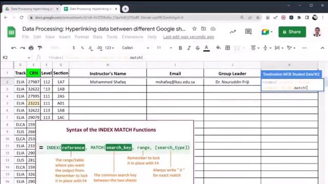 Data Processing Hyperlinking Data Between Different Google Sheets смотреть онлайн