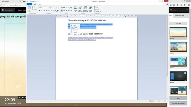 Kalender med det åbne ical / .ics format - Screenpublisher infoskærme videoguide смотреть онлайн