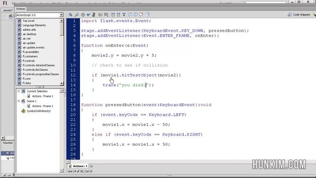 Flash CS6 Tutorial - Super Simple Avoider Game Part 1 смотреть онлайн