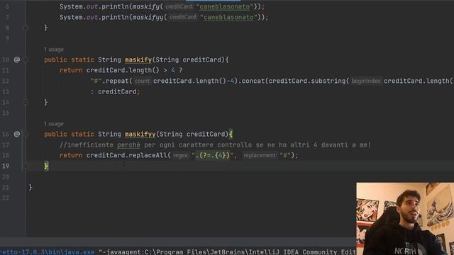 Domande di colloquio JAVA: NASCONDERE con le REGEX i caratteri iniziali di una carta di credito смотреть онлайн