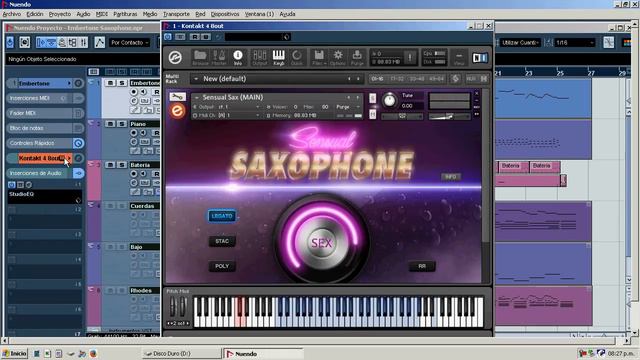 Instrumentos Virtuales | NI Embertone Saxophone | Clases de Produccion Musical en Lima смотреть онлайн
