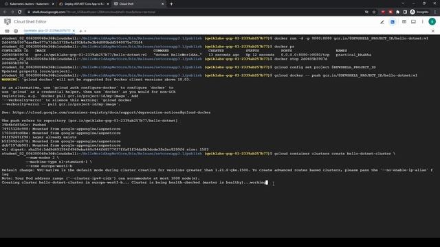 Deploy ASP.NET Core App to Kubernetes Engine | Qwiklabs | GSP030 смотреть онлайн
