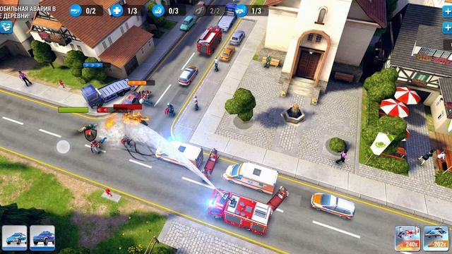 Автомобильная авария в центре деревни!Traffic accident in village center! EMERGENCY HQ смотреть онлайн