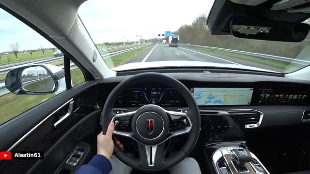 The NEW HONGQI E HS9 SUV 2023 POV Test Drive