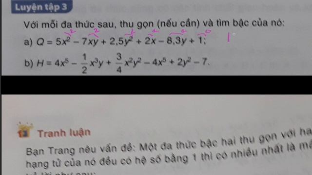SGK Toán lớp 8- Kết nối tri thức. Chương 1-Bài 2-Đa thức. смотреть онлайн