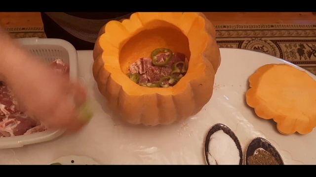 Very Tasty Lamb Buglama In Pumpkin