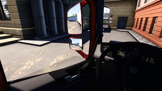 Parking a Double Trailer in Trameri Company in ETS2