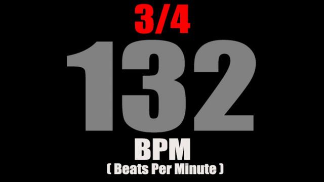 Metronome 132 BPM For Time Signature 3/4 смотреть онлайн