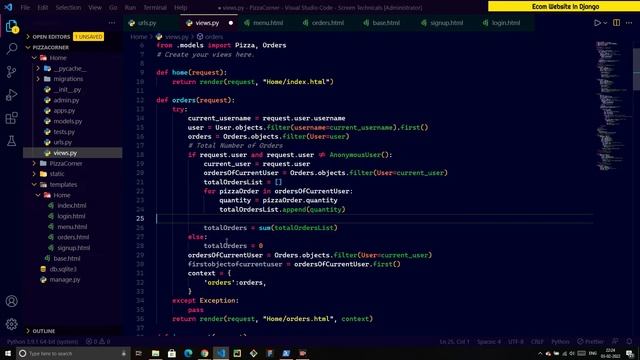 ? Delete Order Functionality For Pizza Shop| #17 | Ecommerce Website Series In Django Python смотреть онлайн