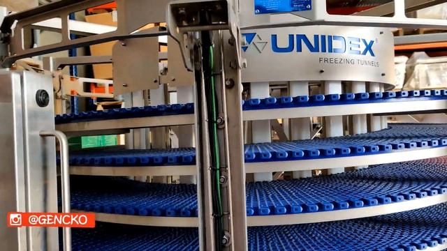 Спиральные морозильные туннели для шоковой заморозки продуктов от Unidex смотреть онлайн