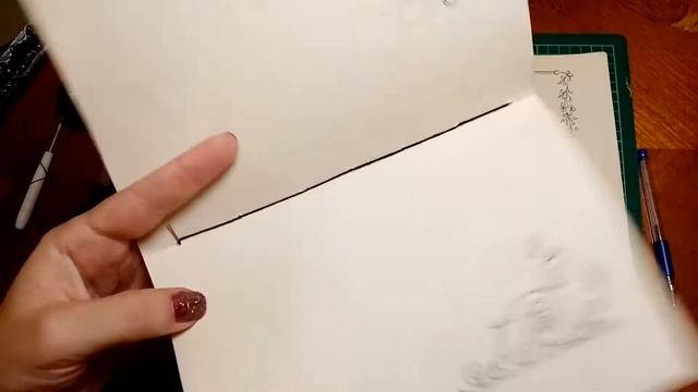 Сшивание записной книжки. Коптский переплет и каптал. смотреть онлайн