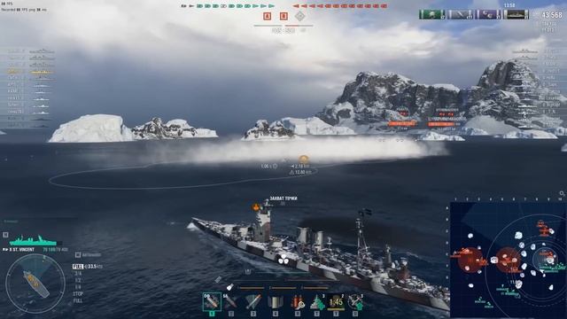 ЛИНКОР St. VINCENT СИЛЬНЕЕ, ЧЕМ КАЖЕТСЯ ⚓ World of Warships смотреть онлайн