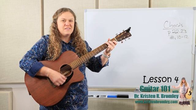 Guitar 101 with Dr. Kristen R. Bromley - Lesson 4 смотреть онлайн
