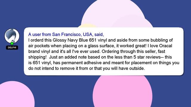 12" x 10 Foott Roll of Glossy Oracal 651 Dark Blue (Navy Blue) Adhesive-Backed Vinyl for Craf Revie смотреть онлайн
