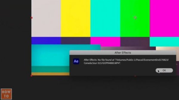 How to Relink Missing Files in After Effect