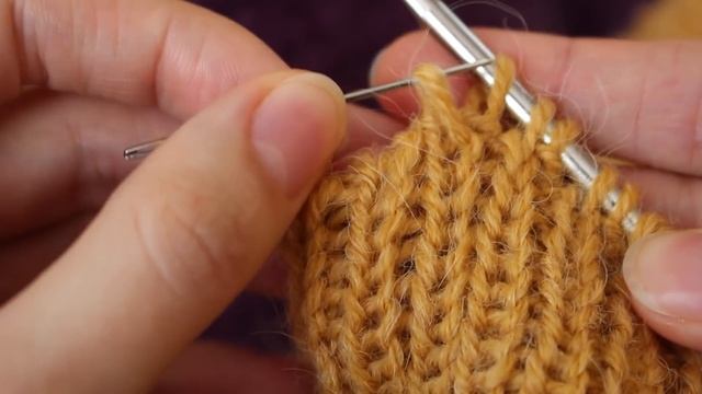 ЗАКРЫТИЕ ПЕТЕЛЬ ИГЛОЙ РЕЗИНКИ 1х1 и 2х2. ЭЛАСТИЧНЫЙ СПОСОБ. Вязание СПИЦАМИ ПО КРУГУ смотреть онлайн