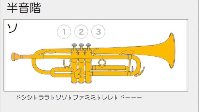 トランペット 半音階練習 ドレミ運指つき смотреть онлайн