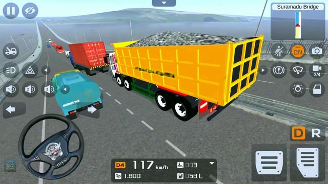 Mitsubishi FUSO Heavy Dump Truck Driving - Bus Simulator Indonesia - Android Gameplay смотреть онлайн