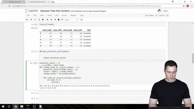 Coding a Decision Tree from Scratch in Python p.3: Helper Functions cont'd смотреть онлайн