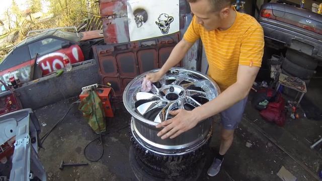 Восстановление и полировка дисков R20 INFINITI Q45 / Repair and polishing of R20 INFINITI Q45 discs смотреть онлайн