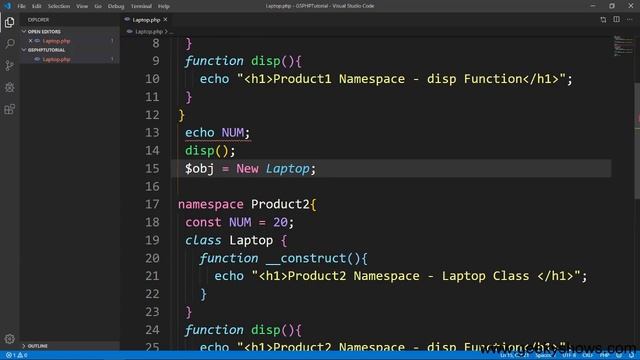 Multiple Namespace in Single File in PHP (Hindi) смотреть онлайн