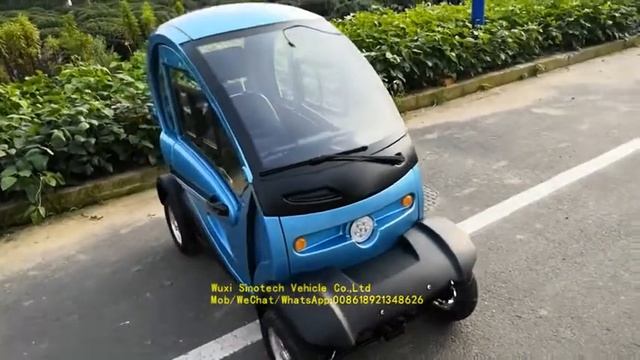 High Speed Small Body electric scooter enclosed 4 wheel car for sale with cheap price смотреть онлайн